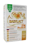 {"ru":"Смесь сухая молочная адаптированная «BABYLACT Pro Bio 1» с бифидобактериями для питания детей с рождения до 12 месяцев","kk":"Туғаннан бастап 12 айға дейінгі балаларды тамақтандыруға арналған бифидобактериялары бар \"BABYLACT pro Bio 1\" бейімделген сүт ұнтағы қоспасы","en":"Milk powder mixture adapted \"BABYLACT Pro Bio 1\" with bifidobacteria for the nutrition of children from birth to 12 months"}